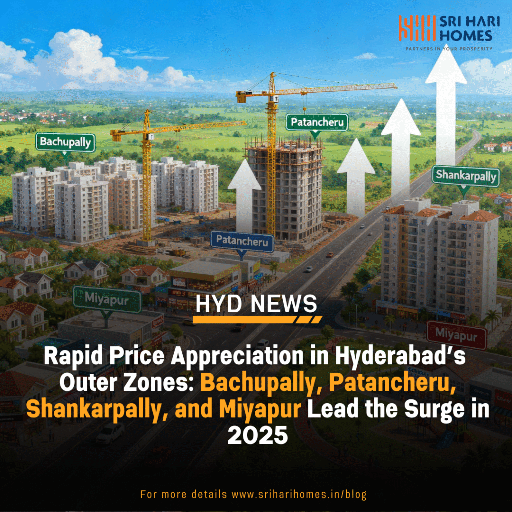 Rapid Price Appreciation in Hyderabad’s Outer Zones